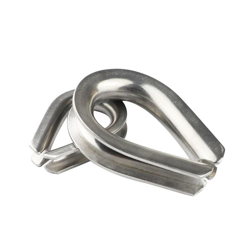 5 Pieces European Steel Wire Rope Sleeve Chicken Core Ring Thimbles