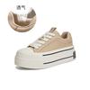 Leather little white shoes women's autumn new women's muffin baseplate shoes versatile casual shoes heightening sports women's shoes