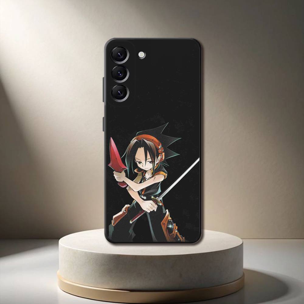 S-Shaman K-King Anime Phone Case For Samsung Galaxy A 73,72,51,53,52,71,22,5G,Note,J7,8,9 Soft Black Cover