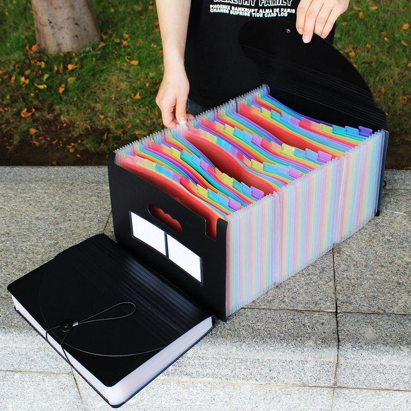 Student Test Paper Clip File Holder Large Capacity Folder A4 Material File Storage Category Folder Bill Bill Folder Pp