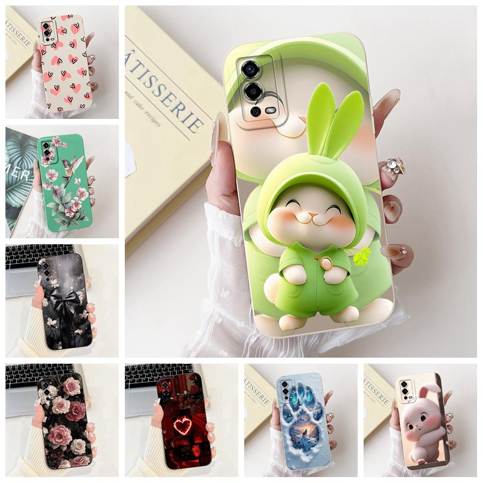 For Oppo A55 4G Case CPH2325 Silicone Cute Cat Fashion Butterfly Flowers Love Painted Cover For Oppo A55 4G Phone Case