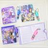 1/4PCS Kpop Demon Hunters Mini Notebook With Ballpoint Pen Anime  Stationery Supplies Student Gifts 10.5*8cm