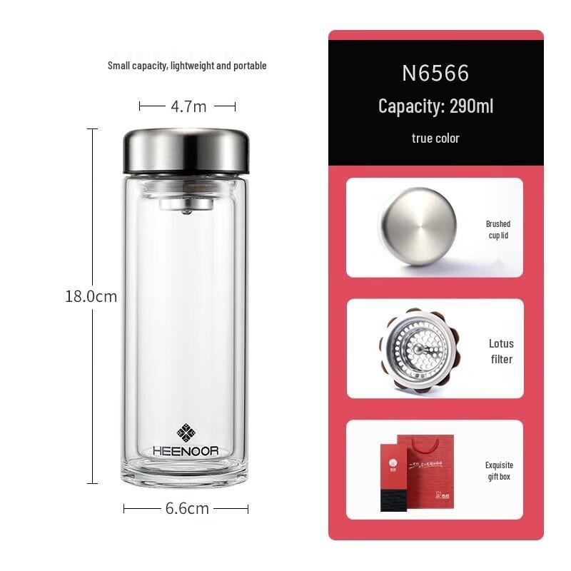 Xino Double-Layer Glass Cup
