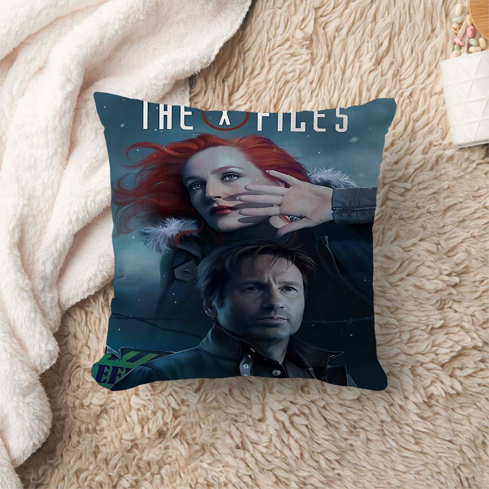 The X Files I WANT TO BELIEVE Movie Office Cushion Pillowcase Car Cushion Cover45X45CM Lumbar Pillowcase Sofa Pillowcover