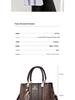 Korean Style Color Block Print Women's Large Capacity Shoulder Crossbody Handbag