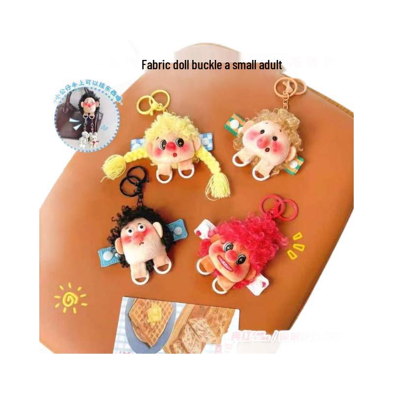 Original Little Adult Series: Ugly Cute Prank Boy Doll Keychain & Bag Pendant