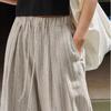 Japanese-Style Striped Loose Drapey Wide-Leg Pants for Women - Summer Vintage Minimalist Sun Protection Slimming Casual Floor-Length Trousers