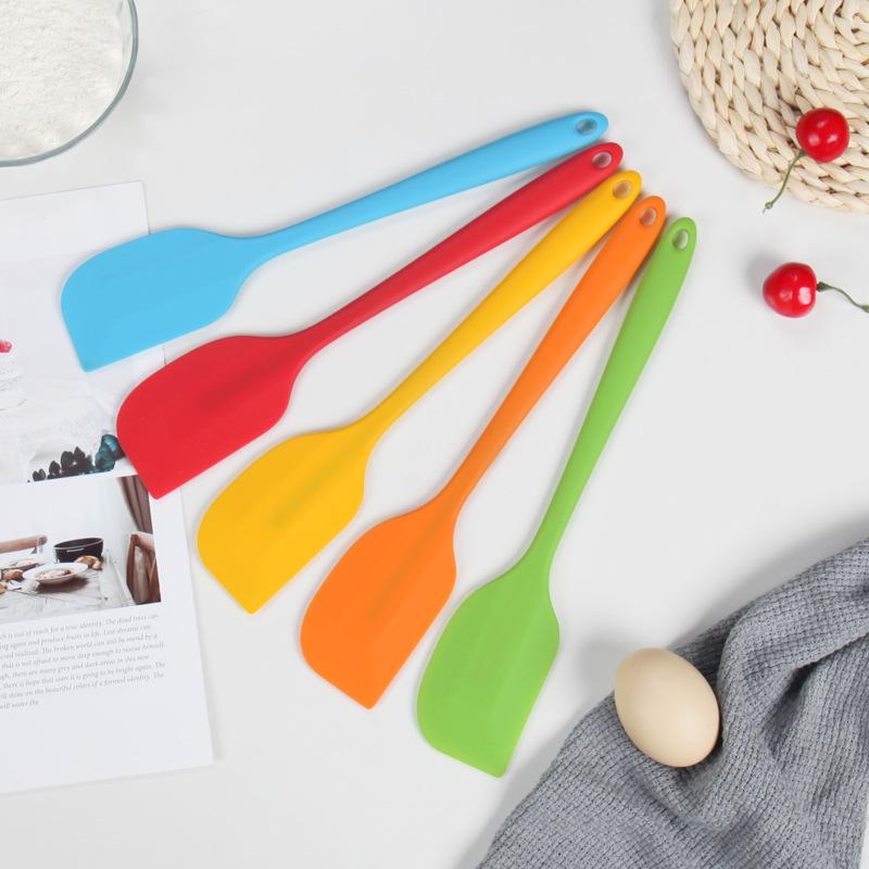 Large Silicone Cake & Jam Spatula - Soft Mixing Scraper Baking Tool