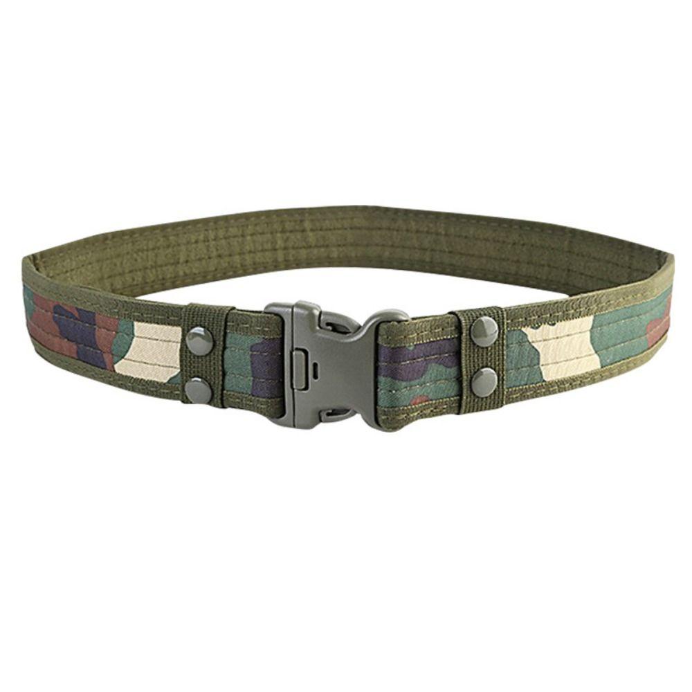 

Breathable Men Belt Plastic Buckle Camo Belt Casual Canvas Waistband Outdoor Camo Green