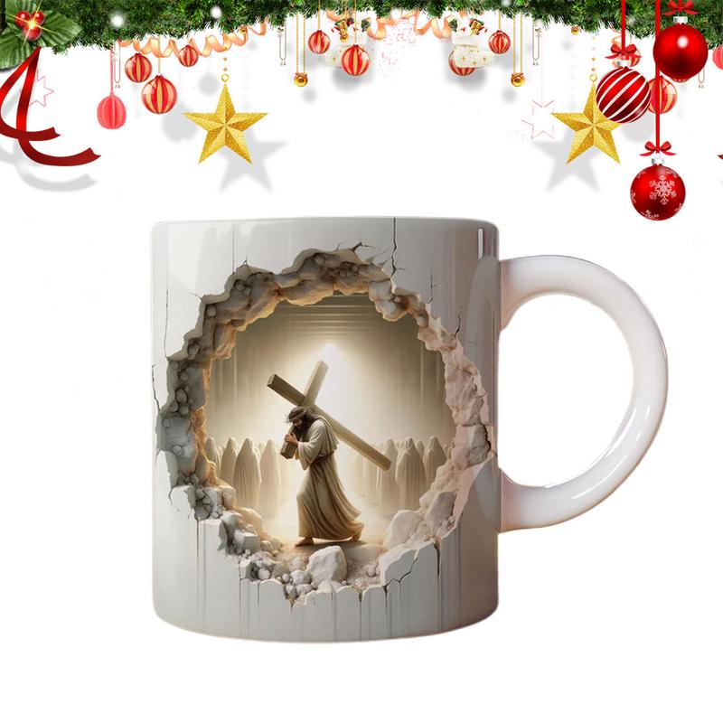 

Christmas Jesus Ceramic Cup Cappuccino Cups Jesus Catholic Cappuccino Espresso Latte Tea Milk Cup Christian Coffee Mugs For United States