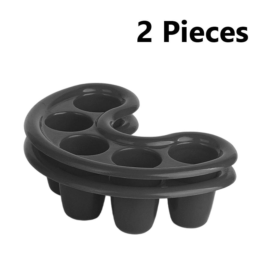 2Pcs Nail Soak Off Bowl, 5-Finger Gel Polish Remover Manicure Soaking Tray for Cuticle Care Softener