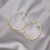 Shiny Hoop Earrings For Women Oorbellen Geometric Circle Earrings Female Fashion Jewelry Boucles D'oreill