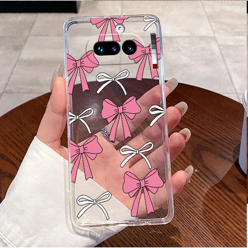 For Nothing Phone 4a 5G Case Clear Luxury Cute Love Rabbit Funny Pattern TPU Soft Silicone Back Cover For Nothing 4A 4 A Casing