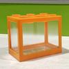 1Pc Home Block Fish Tank Fighting Fish Tank Small Desktop Mini Fish Tank Stackable Creative Design Aquarium