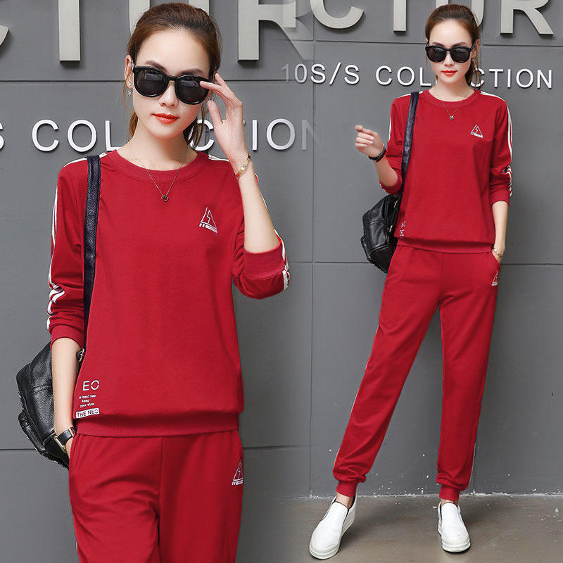 Buy Spring New Women Long Sleeve Tops Long Pants Leisure Sportswear