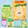 Maze Tracing Activities Reusable Focus Training Workbook for Kid Pen Control Exercises Sensory Learning Tool for Early Education