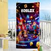 Ręcznik plażowy Roblox Super miękki z mikrofibry Szybkoschnący Materiał Wygodny Lekki Idealny do podróżowania Jogi Kempingu i Pływania