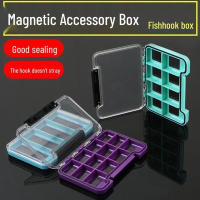 Scatola magnetica portatile per esche per ami e attrezzatura da pesca