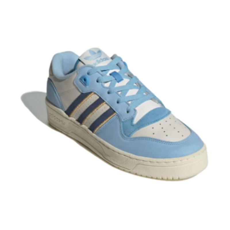 Adidas Originals Rivalry Anti-Slip Wear-Resistant Low-Top Skateboard Shoes Unisex Blue White Sneakers IH0501