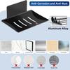 Household Bathroom No-Drill Wall Mounted Space Aluminum Soap Rack Drain Water To Prevent Rust Soap Storage Rack 1/2/3pcs