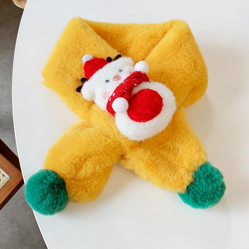 Nouvelle écharpe tendance pour enfants, idéale pour les filles, pour garder les bébés au chaud et polyvalente. Écharpe chaude en peluche et épaisse pour enfants