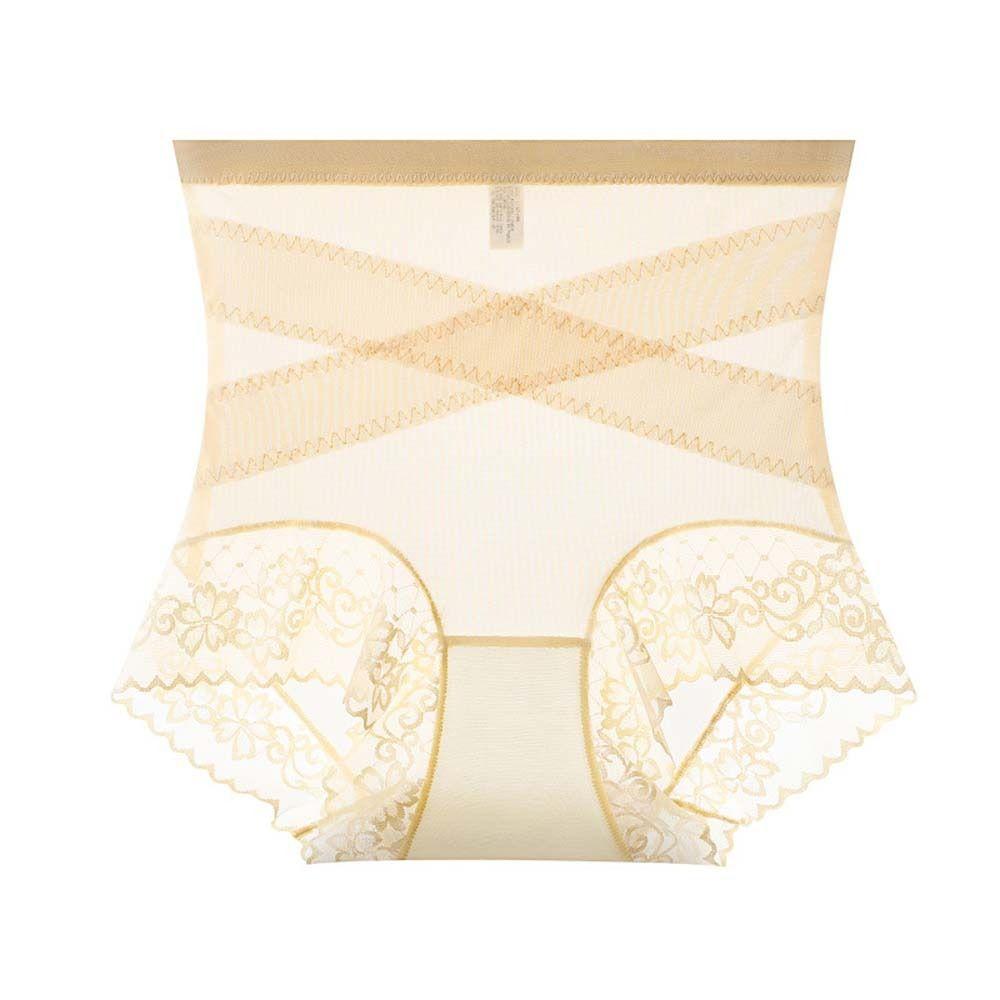 High Waist Thin Lace Panties Belly Contracting Tummy Control Underwear Slimming Shapers Seamless Waist Trainer