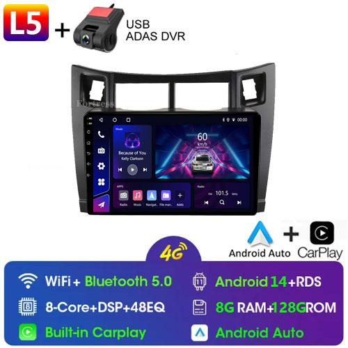 4G+64G Car Multimedia Player for Toyota Yaris 2007 Radio Fascia Car Radio 2005 - 2012 Android GPS Navigator 2 Din carplay stereo