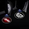 Für Jeep 2 Stück 3D Auto Willkommenslicht LED Atmosphäre Geisterlampe Dekorativ Für Jeep Wrangler Grand Cherokee Wagoneer Gladiator C