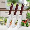 WXCOO Stainless Steel Japanese Chef Knife Wooden Handle Ultra Sharp Fish Bone Fruit Meat Cleaver Santoku Slicing Kitchen Knives