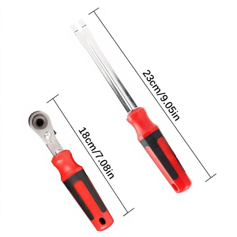 5/16in Double Square Ratcheting Wrench & Fork End Release Tool with Precise Calibration For Accurate Brake Performances