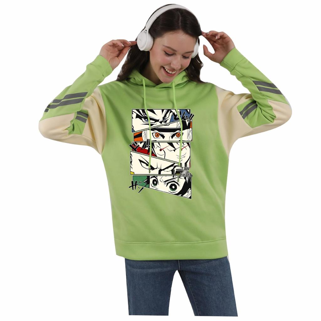 Demon Slayer Anime Mode Lässiges Kapuzensweatshirt für Männer und Frauen