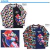 Super Mario Boys Rash Guard Full Pattern Swimsuit Swimming Supplies Swimwear 582 110cm Black