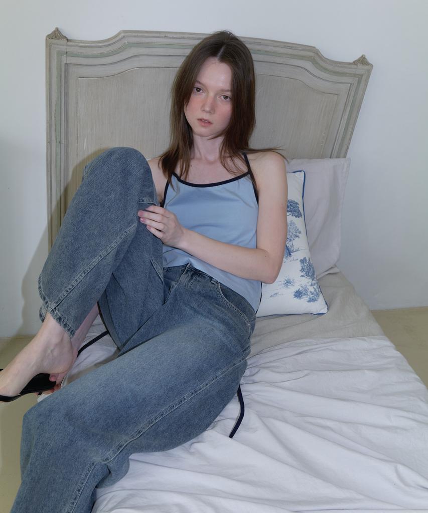 Aente Vintage Washed Wide Denim