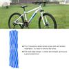 72PcsPack Motorcycle Dirt Bike Wheel Spoke Protector Cover Guard Wrap(Blue and White)