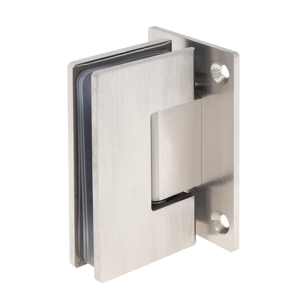 2Pcs 90 Degree Stainless Steel Glass Door Hinge Household Bathroom Cabinet Rotary Connection Hardware Accessories