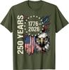 250th Anniversary USA Patriotic Eagle American 4th of July T-Shirt