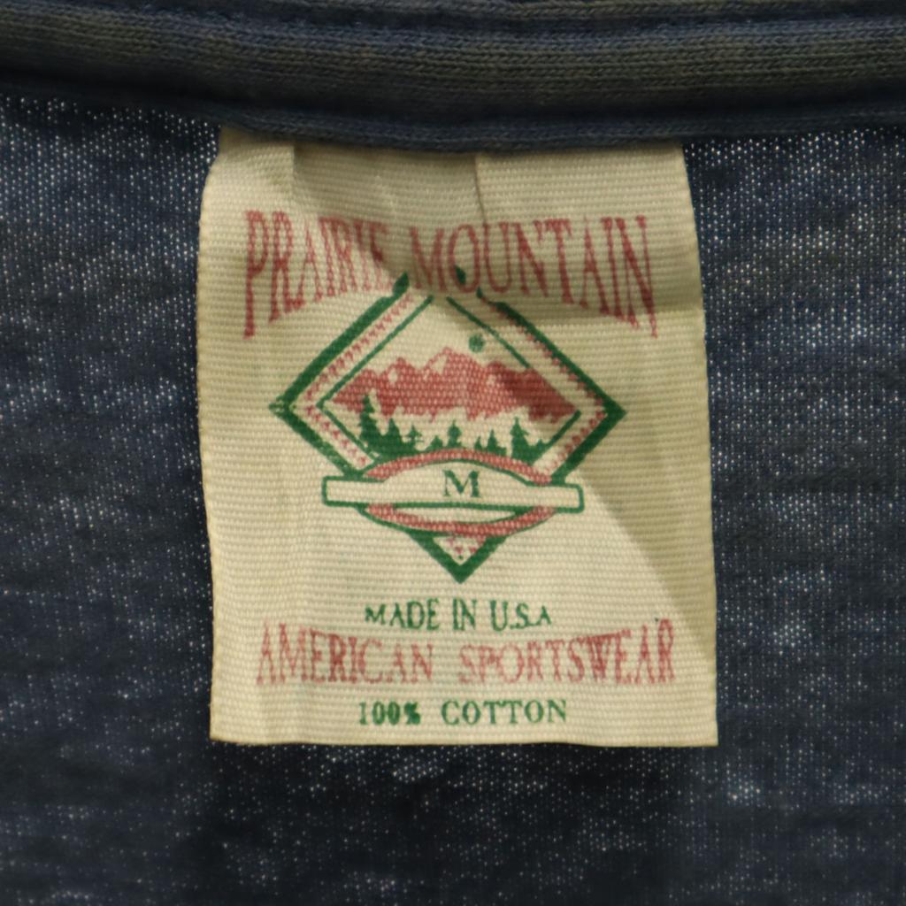 PRAIRIE MOUNTAIN 90er Made in USA Altes Kurzarm-T-Shirt M Einzelnaht Herren Gebraucht