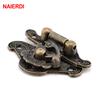NAIERDI 4pcs Antique Bronze Hasp Latch Jewelry Wooden Box Lock Mini Cabinet Buckle Case Locks Decorative Handle 3 size