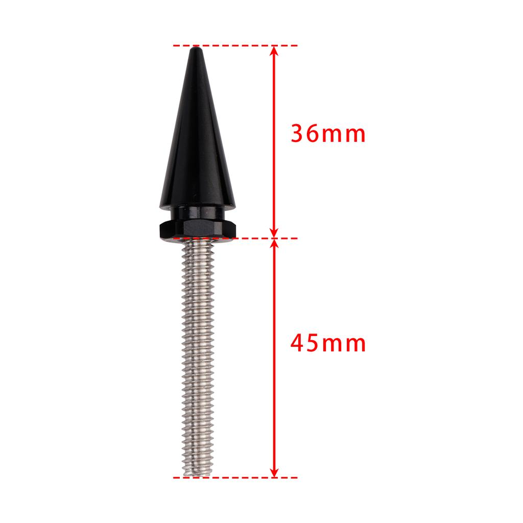 3 Spiked Windshield Bolts Black For Harley Electra Glide Tri Glide Street Glide 2014-2025