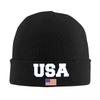 USA Printed Bonnet Hats Beanie Hats Printed Knit Hat Spring Casual Unisex Women Unisex Hippie Warm Caps