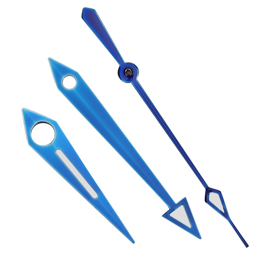 Gold Color Watch Needle Blue Color Watch Accessory for ETA2824 watch movement DIY Replacement