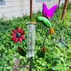Premium Metal Rain Measurement Instrument Showcasing A Pretty Bird Figure Perfect For Outside districts And Adornment