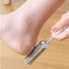 Dwustronna tarka do stóp i narzędzie do usuwania zrogowaciałego naskórka Plastikowa przenośna tarka do pedicure