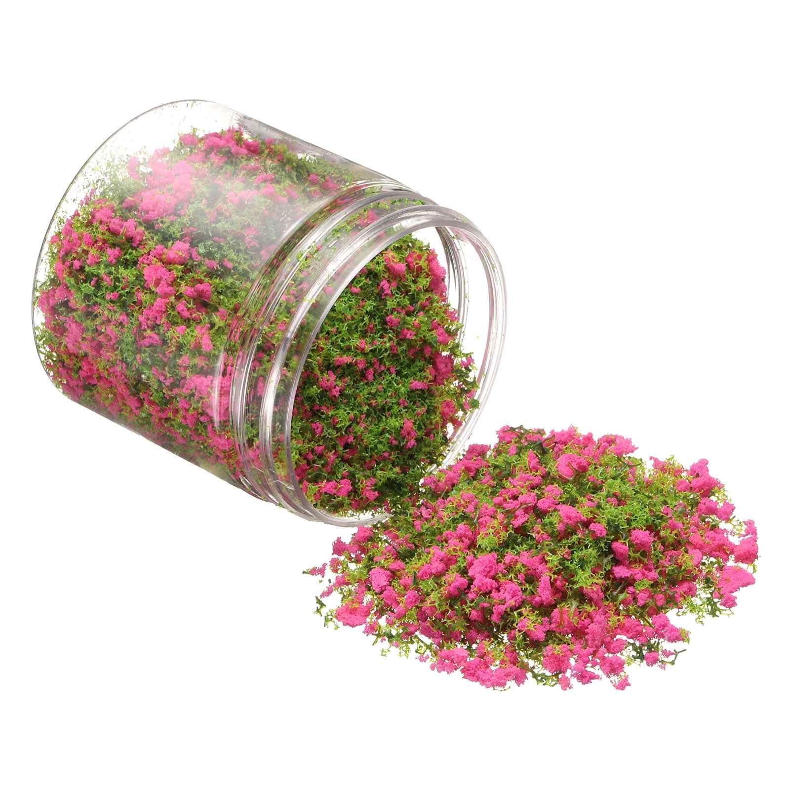 

CoCud Model Flower Glass 185ml Capacity Fake Miniature Flower Glass Tree Plastic Sponge Rose Red - DIY Dollhouse Fairy Garden Model Railway Landscape