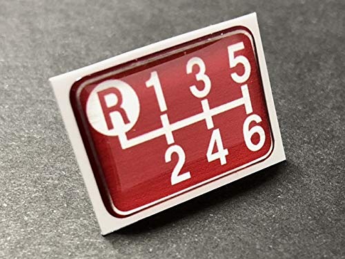 

Tuningfan SPE-R601 Shift Pattern Emblem Red Upper Left R for 6-Speed MT Car красный