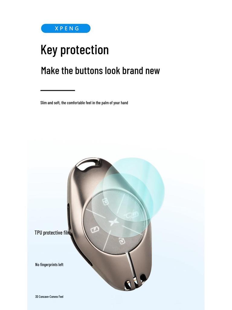 Xiaopeng P7/P5/G3i Luminous Metal Keychain Case