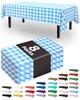 Pureegg Plastic Table Cloth Disposable 8 Pack, 54 x 108 Inch Table Cloths, Graduation Decorations Class of 2025, Graduation Party Tablecloths,
