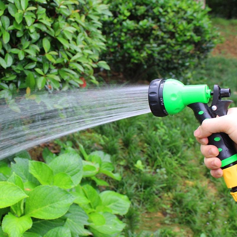 Garden Hose Nozzle Sprayer 7 Adjustable Watering Pattern Nozzle for Water Hose, Nonslip Garden Spray Nozzle Hose Attachment for Car Washing, Watering
