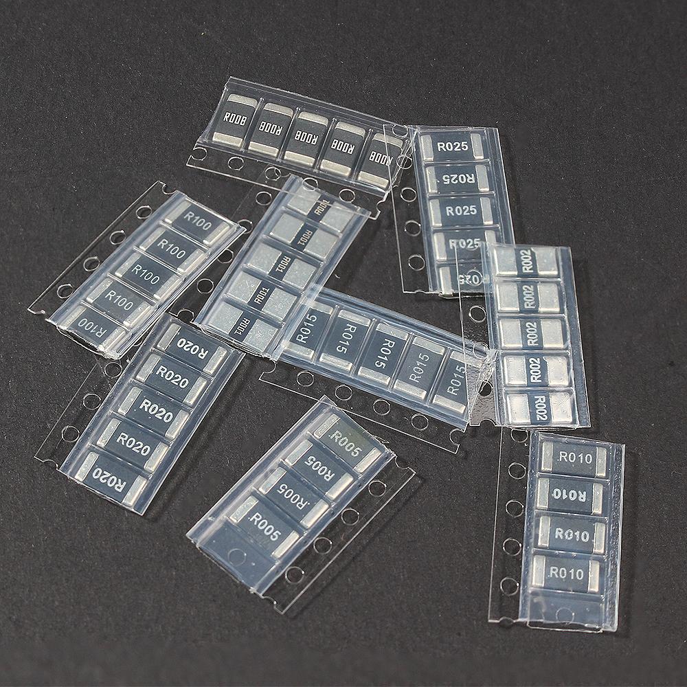 50PCS 2512 SMD resistor kit 1% precision Alloy Resistance New Chip Resistance R001 R002 R005 R008 R010 R015 R020 R025 R050 R100