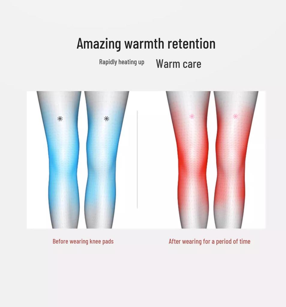 Warm Cashmere Knee Pads: Thick, Windproof Protection for Cold Legs - Perfect for Hiking & Cycling